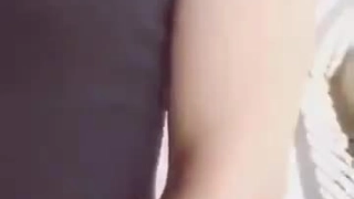别玩我奶子了，快干我！渔网袜太顶了~